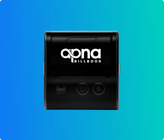 2 inch USB + Bluetooth Portable Receipt Printer with 2600mah Battery - Apna Billbook